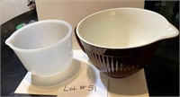 2 Vintage Mixing Batter Bowls