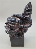 Asian Foo Dog sculpture vtg