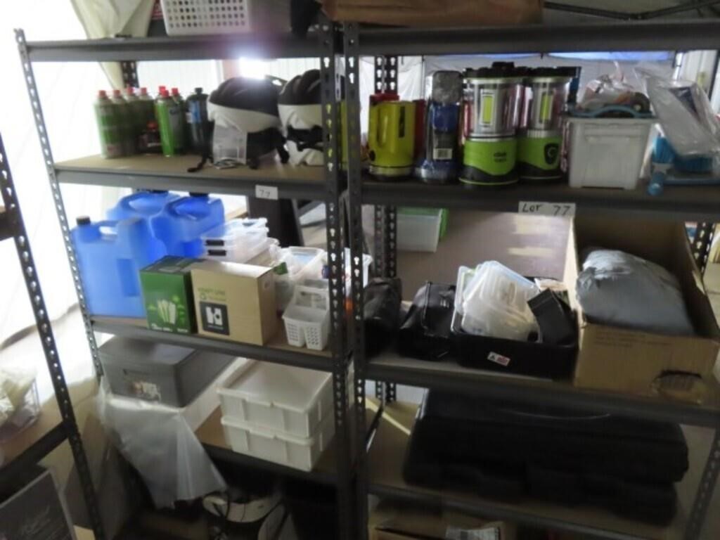 Shelves & Contents of Camp Gear