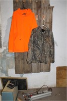 CAMO AND SAFETY ORANGE HUNTING GEAR