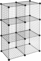 AMAZONBASICS WIRE STORAGE SHELVES-6-CUBE 77 X 37