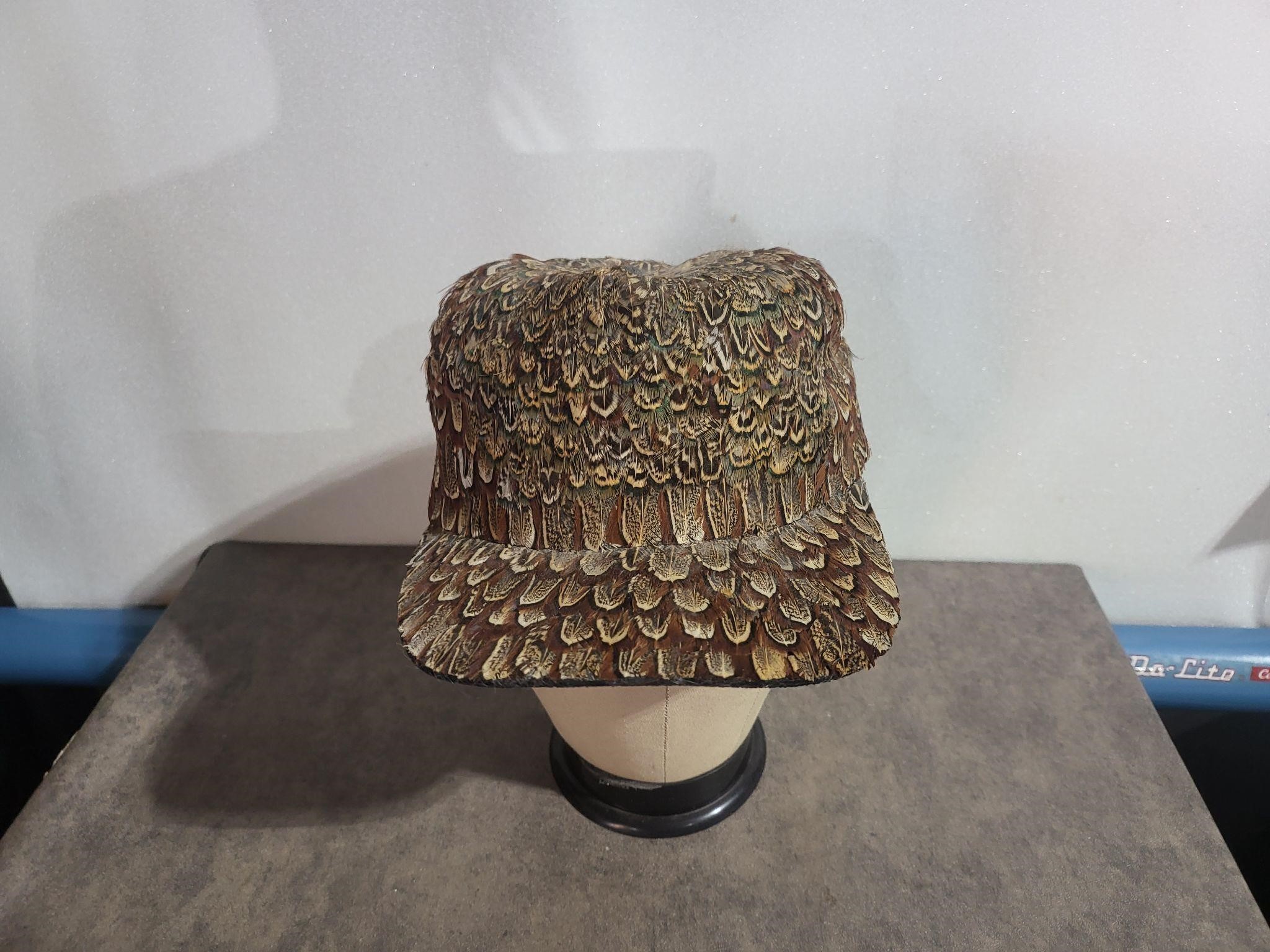 Hand made pheasant hat