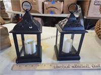 Bright zeal  2 pack black candle lantern
