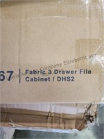 Fabric 3 drawer file
