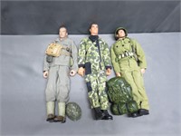 3 12" Military Figures GI Joe Universal Peacekeep