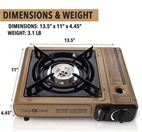 Gas ONE Propane or Butane Stove GS-3400P  (Gold)