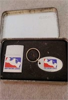 INDY RACING LEAGUE KEYCHAIN & ZIPPO