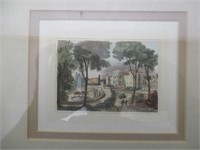 ART-Framed small landscape print reproduction