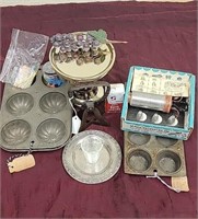 Antique Chopper, Muffin Tins, Cake Decorator