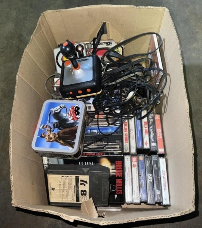 (MN) VHS , DVDs , Activision PAC Man Game and