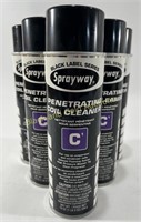(6) Cans of Sprayway Penetrating Coil Cleaner