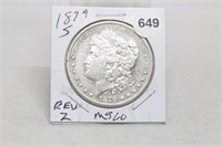 18979-s Morgan Silver Dollar MS60