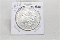 1878cc Morgan Silver Dollar AU