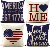 4th of July Decorations Pillow Covers 18x18