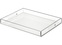 Acrylic Serving Tray 14x18 Inches -Spill Proof