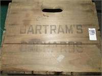 bartrams orchards wooden adv box