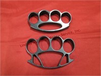 2 brass knuckles (black)