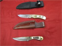 2 knives: Steel Warrior 2.25" blade w/ sheath &