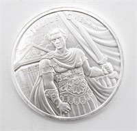 Julius Ceasar 1 OZ .999 Fine Silver Warrior Round