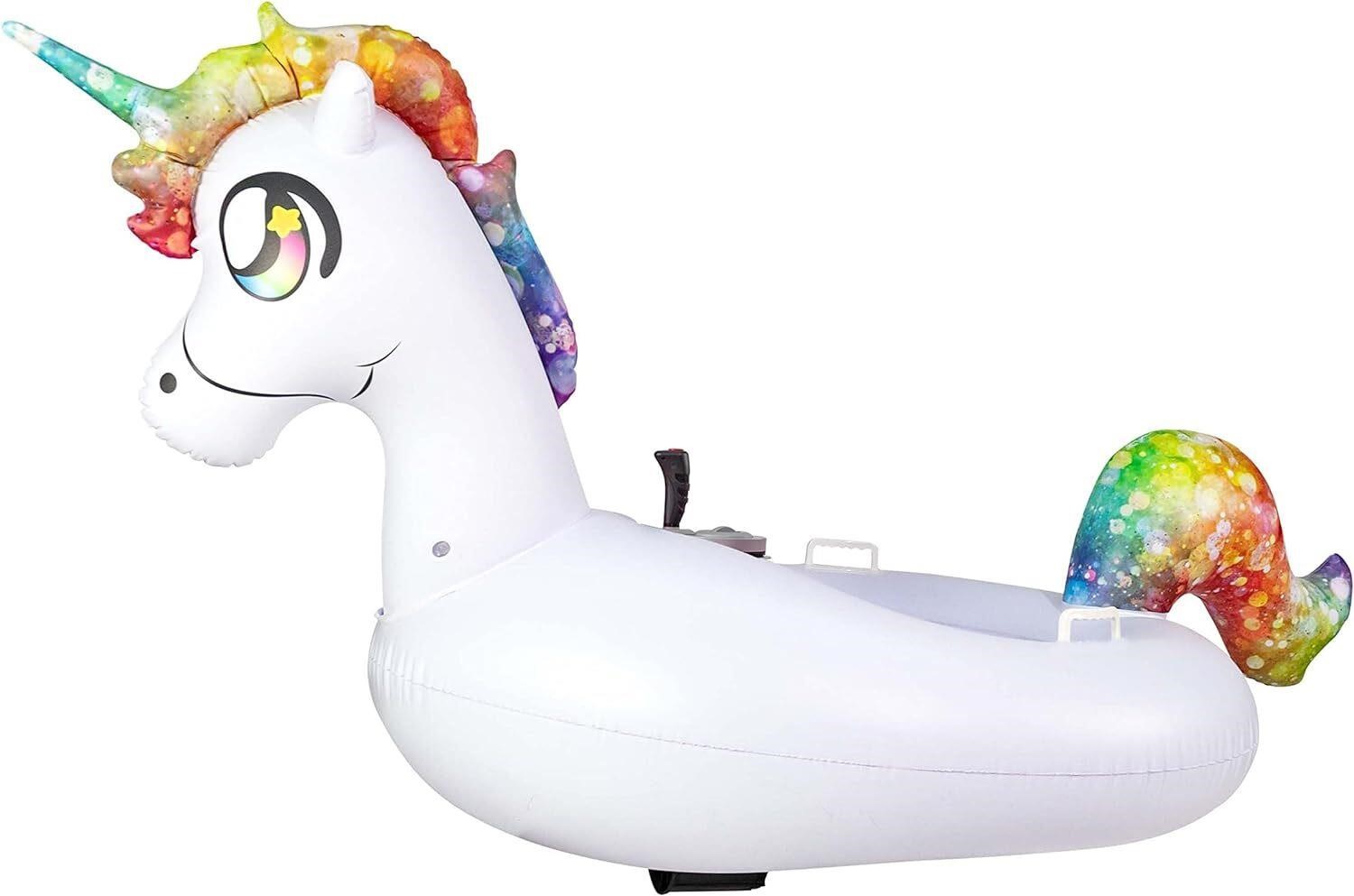 Ride-on Motorized White Unicorn Floaty
