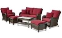 New Canvas Rosedale Conversation Set, 6-pc red Cus