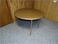 Round Folding Card Table