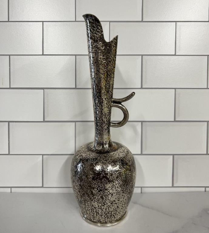 800 Italian Silver Bud Vase