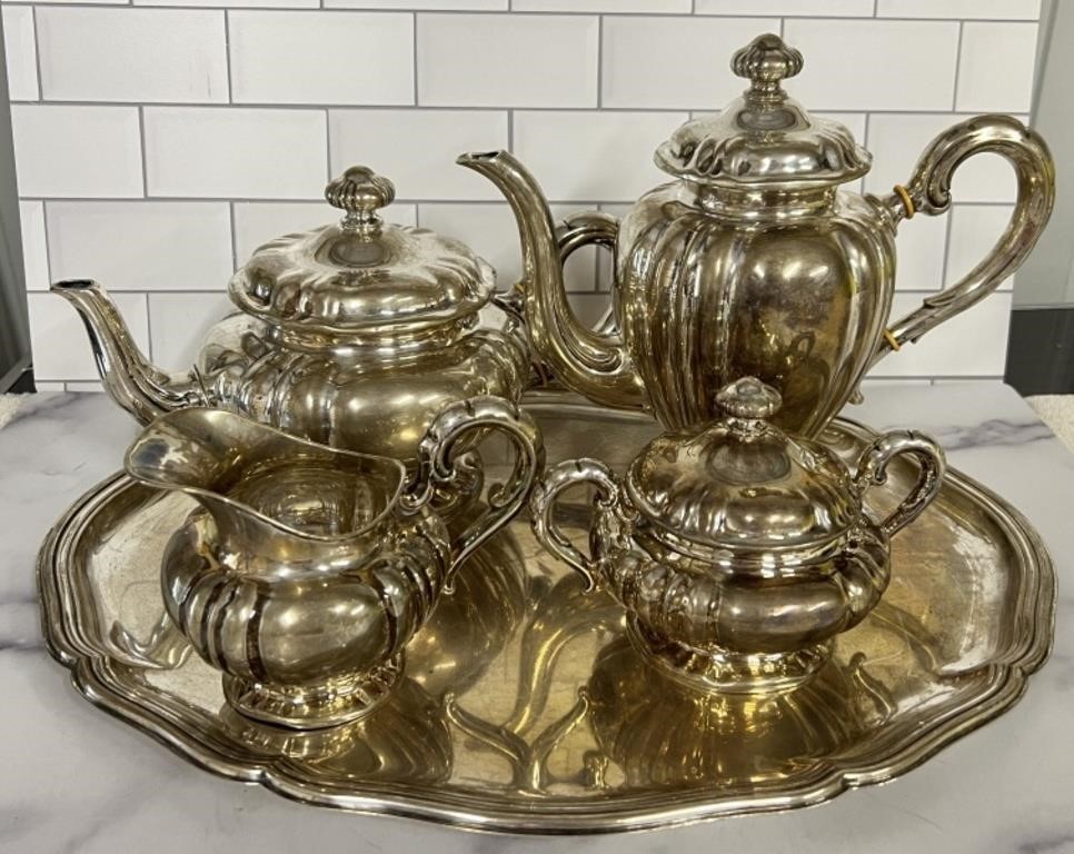 830 Scandinavian Silver Coffee Set