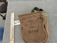 Vintage Klein tool bag #5142-10" x 9"