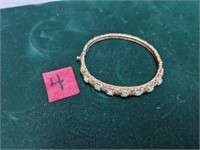 14KT Gold  Opal  Bangle bracelet