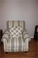 Blue and White Side Chair
