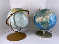 2 Desk Globes