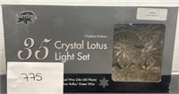 Sterling; Crystal Lotus Light Set