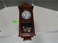 School house clock; pendulum with hourly sound; wi