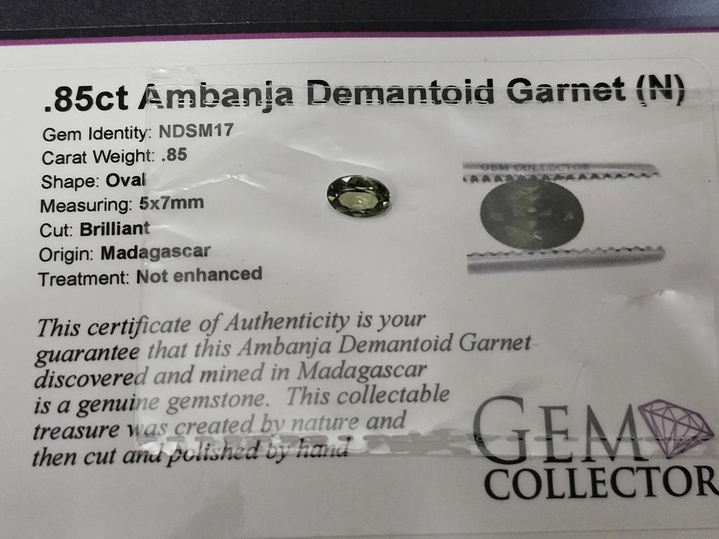 .85ct Ambanja Demantoid Garnet