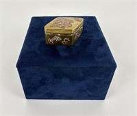 Antique Bronze Japanese Meji Stamp Box