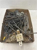 Flat of Nails, Washers, Misc.