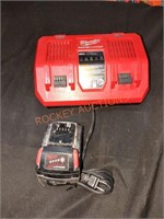 Milwaukee M18 Super Charger & XC6.0 Battery