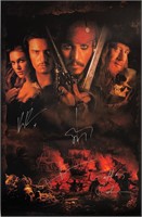 Pirates of the Caribbean  Autograph Poster