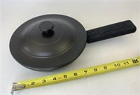 Flameware Small black skillet with lid and handle
