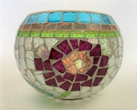 Longaberger Summer mosaic candleholder