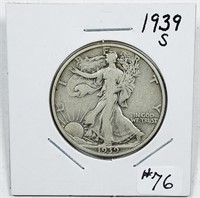 1939-S  Walking Liberty Half Dollar   F