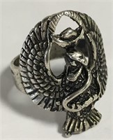 Sterling Silver Eagle Ring