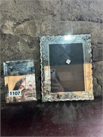 (2) SMALL ANTIQUE MIRRORS