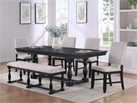 2270CL-6P Regent 6 Piece Dining Group Charcoal