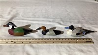 3 Duck Carvings unmarked