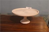 Jeanette Shell pink milk glass