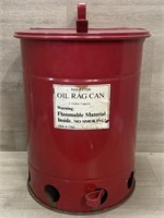 Oil Rag Can 6 Gallon Capacity 17" Tall
