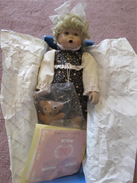 LIMITED EDITION PORCELAIN DOLL - BOO BEAR AND ME