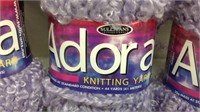 D2) (3) SKEINS ADORA YARN -  VIOLET